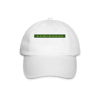 All you need is one million dollar lustige Idee - Baseballkappe - Weiß/Weiß - Vorne