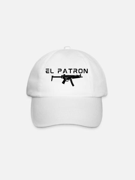 El Patron – Der Leader Look - Baseballkappe - Weiß/Weiß