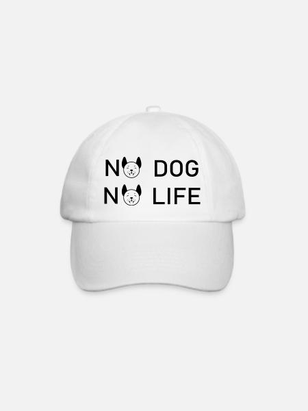 Dog Hund - Baseballkappe - Weiß/Weiß