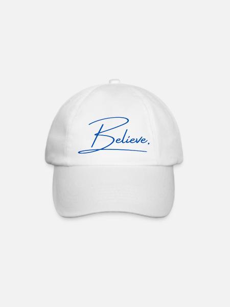 Believe - Baseballkappe - Weiß/Weiß