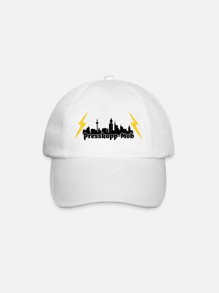 Presskopp Mob - ffm Skyline - Baseballkappe - Weiß/Weiß