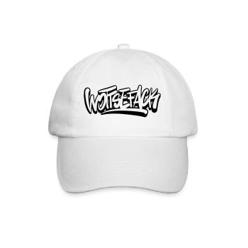 Wottsefack Wortwitz denglisch - Baseballkappe - Weiß/Weiß - Vorne