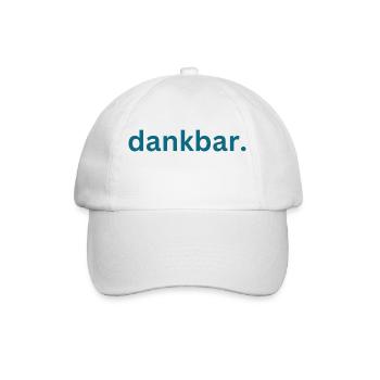 dankbar. - Baseballkappe - Weiß/Weiß - Vorne