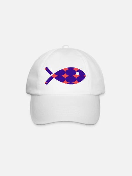 FISCH - Baseballkappe - Weiß/Weiß