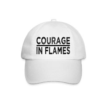 courage and strength acts of courage - Baseballkappe - Weiß/Weiß - Vorne