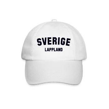 LAPPLAND Sverige Sweden - Baseballkappe - Weiß/Weiß - Vorne