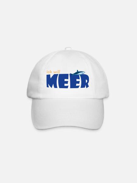 ICH WILL MEER - Baseballkappe - Weiß/Weiß