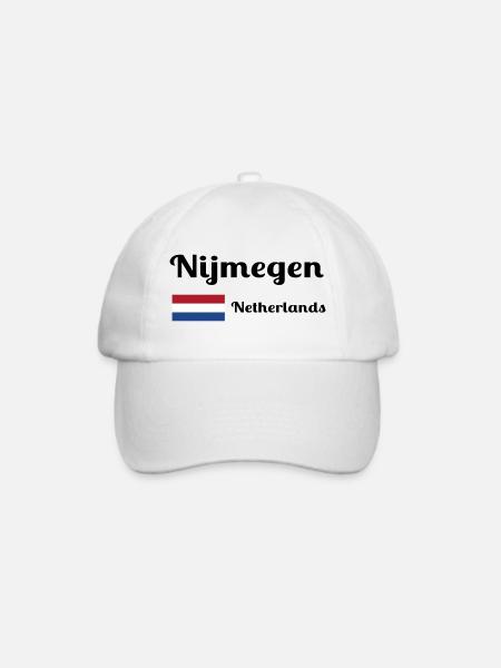 Nimwegen Niederlande - Stylische Drucke - Baseballkappe - Weiß/Weiß