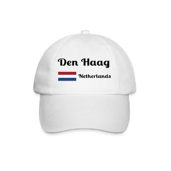 Den Den Haag Niederlande - Stilvolle Drucke - Baseballkappe - Weiß/Weiß - Vorne