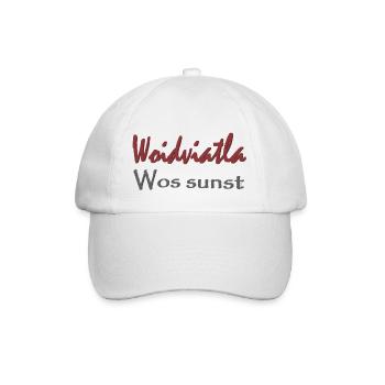 Woidviatla wos sunst - Baseballkappe - Weiß/Weiß - Vorne