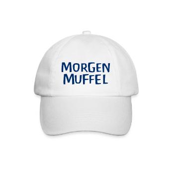 Morgenmuffel - Baseballkappe - Weiß/Weiß - Vorne