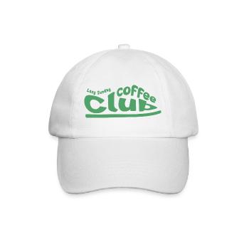 Lazy Sunday Coffee Club - Baseballkappe - Weiß/Weiß - Vorne