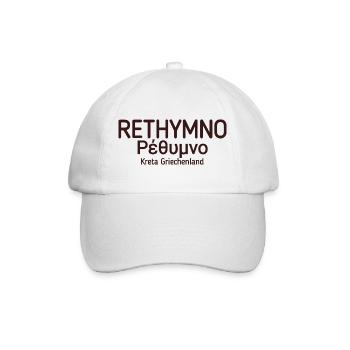 Kreta Rethymno - Baseballkappe - Weiß/Weiß - Vorne