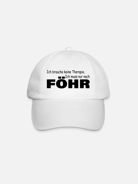 Therapie FÖHR - Baseballkappe - Weiß/Weiß