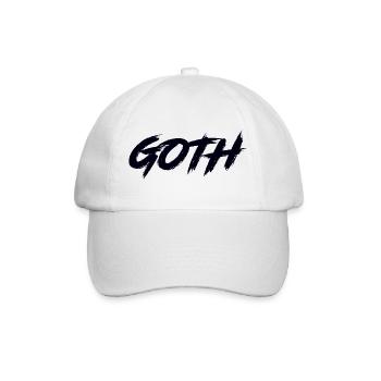 Goth - Baseballkappe - Weiß/Weiß - Vorne