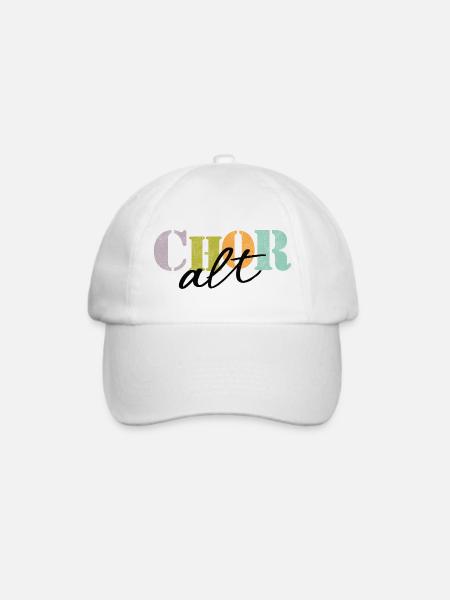 Chor Alt - Baseballkappe - Weiß/Weiß