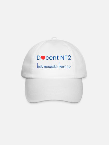 NT2-Lehrer: der beste Beruf - Baseballkappe - Weiß/Weiß