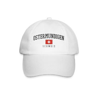 Ostermundigen Schweiz Emblem - Baseballkappe - Weiß/Weiß - Vorne