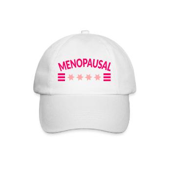 Menopause Menopausale Frauen - Baseballkappe - Weiß/Weiß - Vorne
