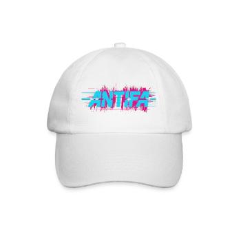 Antifa – Antifaschistisches Merch - Baseballkappe - Weiß/Weiß - Vorne