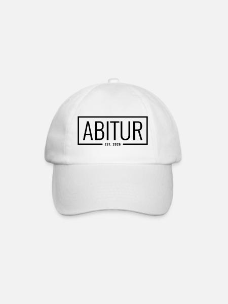 Abitur Est 2026 Abschluss Abi Schulabschluss - Baseballkappe - Weiß/Weiß
