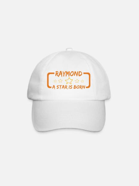 Geschenk Raymond - Baseballkappe - Weiß/Weiß