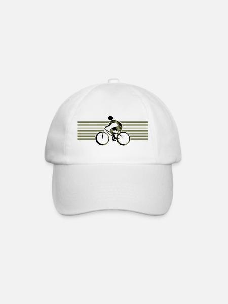 Radfahrer - Baseballkappe - Weiß/Weiß