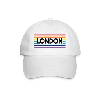 LONDON Urbaner Regenbogen - Baseballkappe - Weiß/Weiß - Vorne
