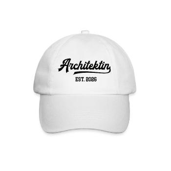 Architektin Architektur Studentin Abschluss 2026 - Baseballkappe - Weiß/Weiß - Vorne