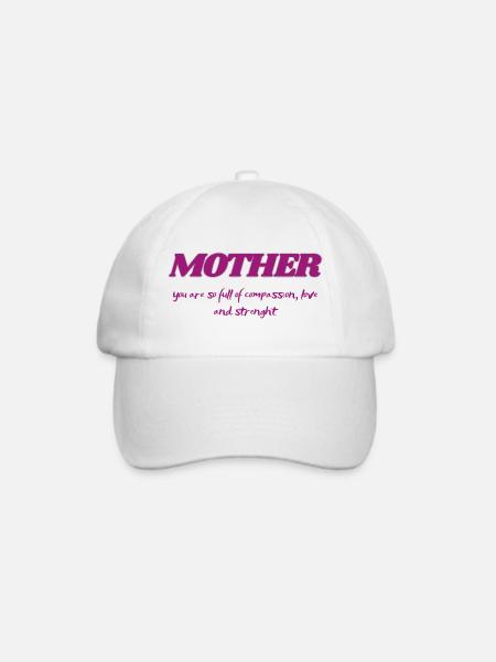 Sigura Design Mamas Liebe - Baseballkappe - Weiß/Weiß