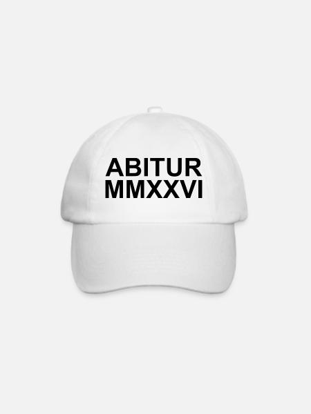 ABITUR - Baseballkappe - Weiß/Weiß