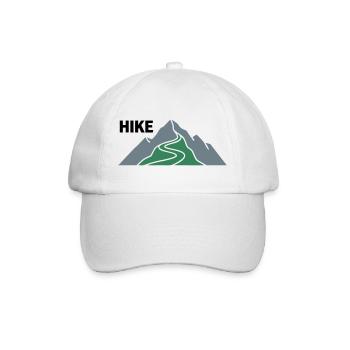 Hike Berge Wandern Wandergruppe Gipfel - Baseballkappe - Weiß/Weiß - Vorne