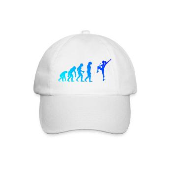 Geschenkidee für die Fitnesssportlerin mit Aerobic - Baseballkappe - Weiß/Weiß - Vorne