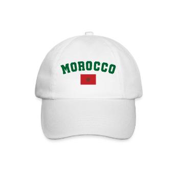 Marokko Marokko - Baseballkappe - Weiß/Weiß - Vorne