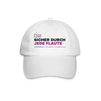 SICHER DURCH JEDE FLAUTE - Baseballkappe - Weiß/Weiß - Vorne