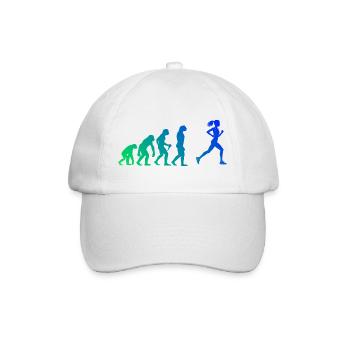 Laufen Geschenkidee für eine Laufsport Liebhaberin - Baseballkappe - Weiß/Weiß - Vorne