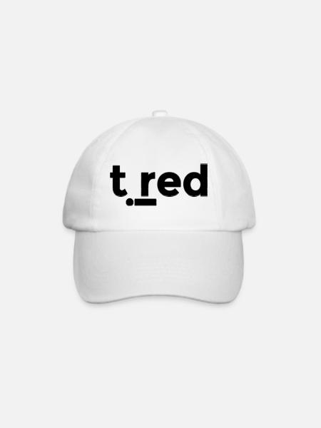 müde - Baseballkappe - Weiß/Weiß