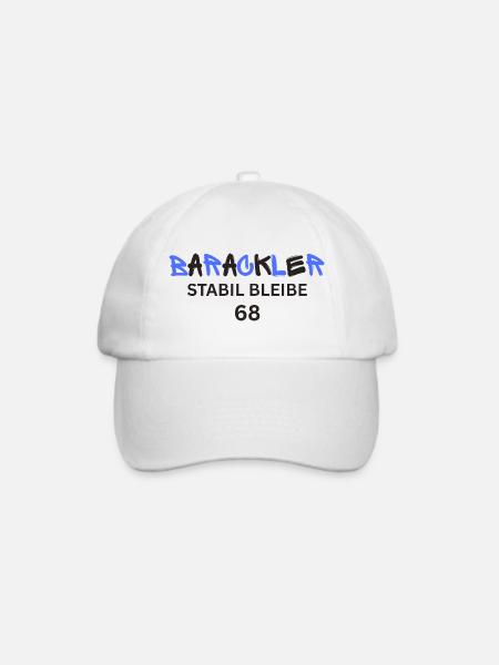 Barackler stabil bleibe 68 - Baseballkappe - Weiß/Weiß