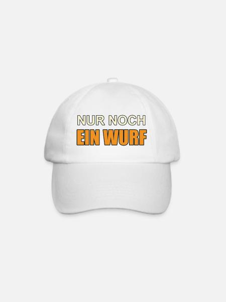 Nur noch ein Wurf - Baseballkappe - Weiß/Weiß