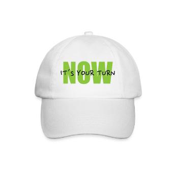 NOW – It´s your turn - Baseballkappe - Weiß/Weiß - Vorne