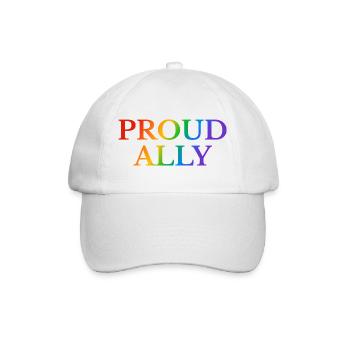 LGBTQ Ally Pride - Baseballkappe - Weiß/Weiß - Vorne