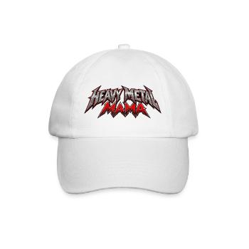 Metal Mama – Rockerin mit Power - Baseballkappe - Weiß/Weiß - Vorne