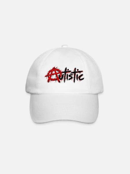 autistic - Autismus - Baseballkappe - Weiß/Weiß