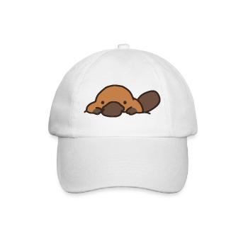 Süßes Schnabeltier - Baseballkappe - Weiß/Weiß - Vorne