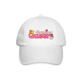 Gaming Queen Pixel Art Crown - Baseballkappe - Weiß/Weiß - Vorne