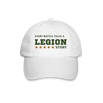 Legion-Schlachtgeschichte - Baseballkappe - Weiß/Weiß - Vorne