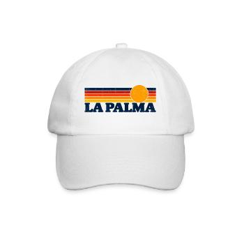 La Palma - Kanaren - Insel - Spanien - Espana  - Baseballkappe - Weiß/Weiß - Vorne