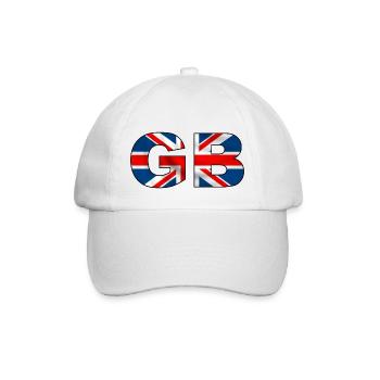 GB Union Jack - Baseballkappe - Weiß/Weiß - Vorne