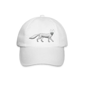Polarfuchs schaut - Baseballkappe - Weiß/Weiß - Vorne