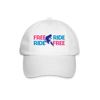 Freeride Biker - Baseballkappe - Weiß/Weiß - Vorne